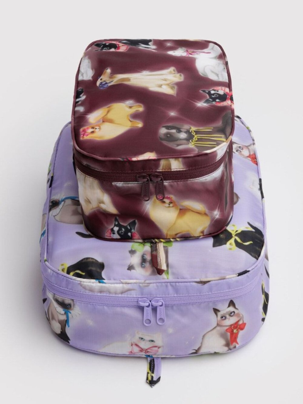 NWT Baggu Packing Cube Set - Fancy Animals (Cats, Dogs)